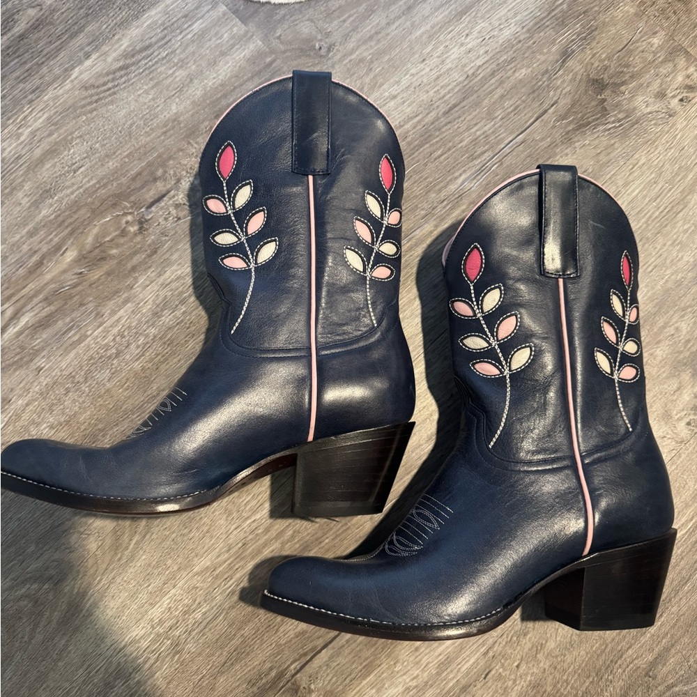 Macie Bean Navy Cowboy Boot